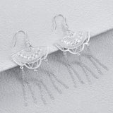 Fareastjewelry,Handmade Earrings,Silver,Fan Dance series