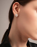 Fareastjewelry,Handmade Earrings,Silver,Flower Cluster series