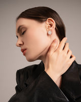 Fareastjewelry,Handmade Earrings,Silver,Flower Cluster series