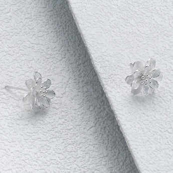 Fareastjewelry,Handmade Earrings,Silver,Flower Cluster series