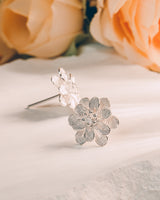 Fareastjewelry,Handmade Earrings,Silver,Flower Cluster series