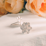 Fareastjewelry,Handmade Earrings,Silver,Flower Cluster series