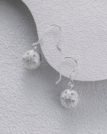 Fareastjewelry,Handmade Earrings,Silver,Flower Language series