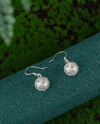 Fareastjewelry,Handmade Earrings,Silver,Flower Language series
