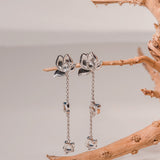 Fareastjewelry,Handmade Earrings,Silver,Flower series
