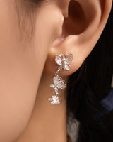 Fareastjewelry,Handmade Earrings,Silver,Magical Butterfly series