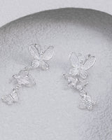 Fareastjewelry,Handmade Earrings,Silver,Magical Butterfly series