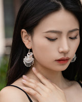 Fareastjewelry,Handmade Earrings,Silver,Phoenix Dance series