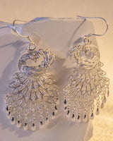 Fareastjewelry,Handmade Earrings,Silver,Phoenix Dance series