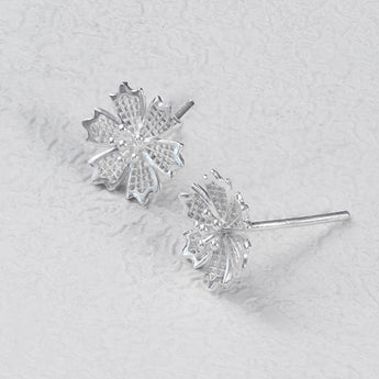 Fareastjewelry,Handmade Earrings,Silver,Snowflake series