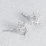 Fareastjewelry,Handmade Earrings,Silver,Snowflake series