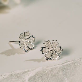 Fareastjewelry,Handmade Earrings,Silver,Snowflake series