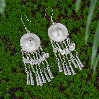 Fareastjewelry,Handmade Earrings,Silver,Whispering Autumn series