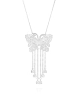 Fareastjewelry,Handmade Necklace, Silver,Butterfly Shadow series