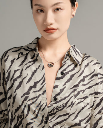 Fareastjewelry,Handmade Necklace,Silver&Crystal,Autumn Breeze series