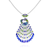 Fareastjewelry,Handmade Necklace,Silver&Enamel,Phoenix series