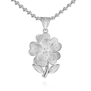 Fareastjewelry,Handmade Necklace,Silver,Flower Cluster series