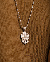 Fareastjewelry,Handmade Necklace,Silver,Flower Cluster series