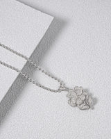 Fareastjewelry,Handmade Necklace,Silver,Flower Cluster series