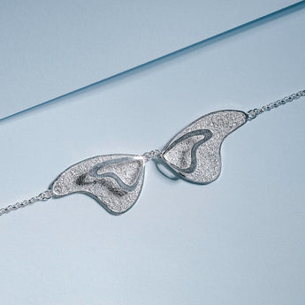 Fareastjewelry,Handmade Necklace,Silver,Love Butterfly series