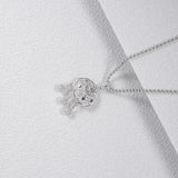 Fareastjewelry,Handmade Necklace,Silver,Lucky Lock series