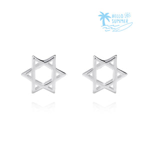 Silver Earrings Eternal Star