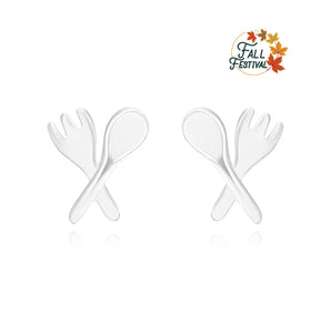 Silver Earrings Food Fun Fairies - fareastjewelry