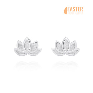 Silver Earrings lotus