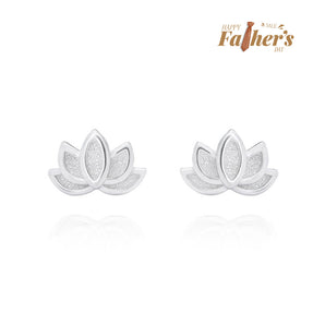 Silver Earrings lotus