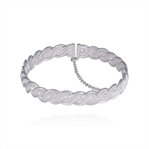 Handmade Bracelet,Silver,Entangled series