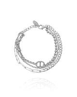 Handmade Bracelet,Silver,Modern Art series