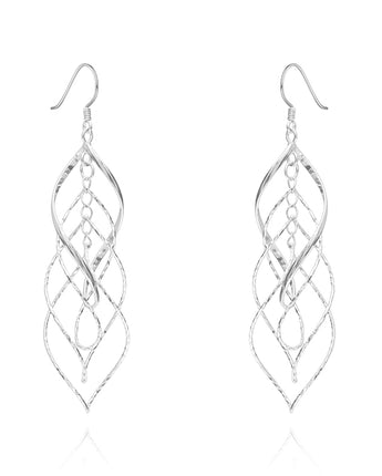 Handmade Earrings,Silver,Modern Art series