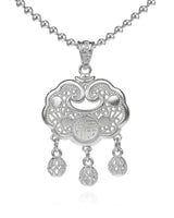 Handmade Necklace,Silver,Lucky Lock series