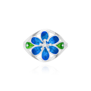 Spring Fairy Handmade Ring,Silver&Enamel