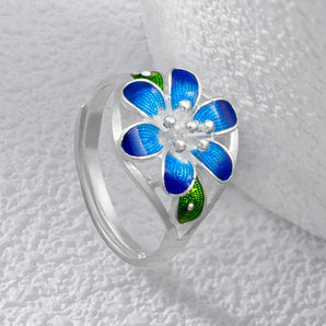 Spring Fairy Handmade Ring,Silver&Enamel