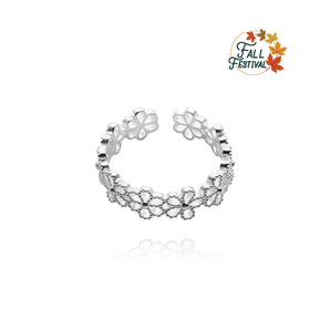 Handmade Ring,Silver,Floral series - fareastjewelry