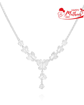 Handmade Necklace,Silver,Butterfly Shadow series - fareastjewelry