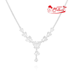 Handmade Necklace,Silver,Butterfly Shadow series - fareastjewelry