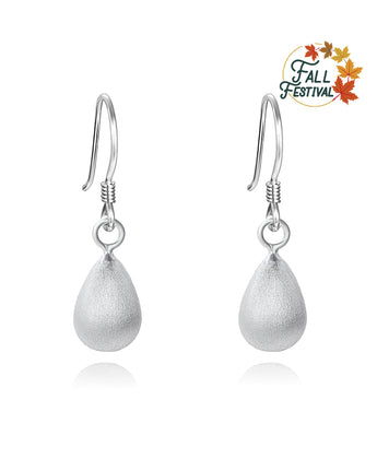 Handmade，Silver Raindrop Earring,Dream series - fareastjewelry
