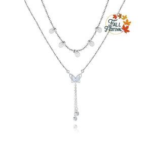 Handmade，Silver Butterfly Necklace,Dream series - fareastjewelry