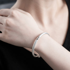 Handmade，Silver "Ping An" Bracelet，,Dream series
