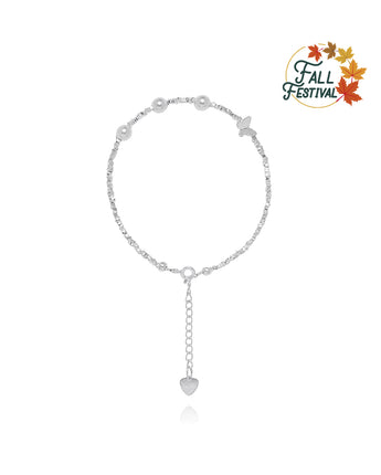 Handmade，Silver Pearl Butterfly Bracelet，Dream series - fareastjewelry