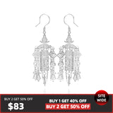 fareastjewelry，Handmade Earrings,Silver,Lantern series01